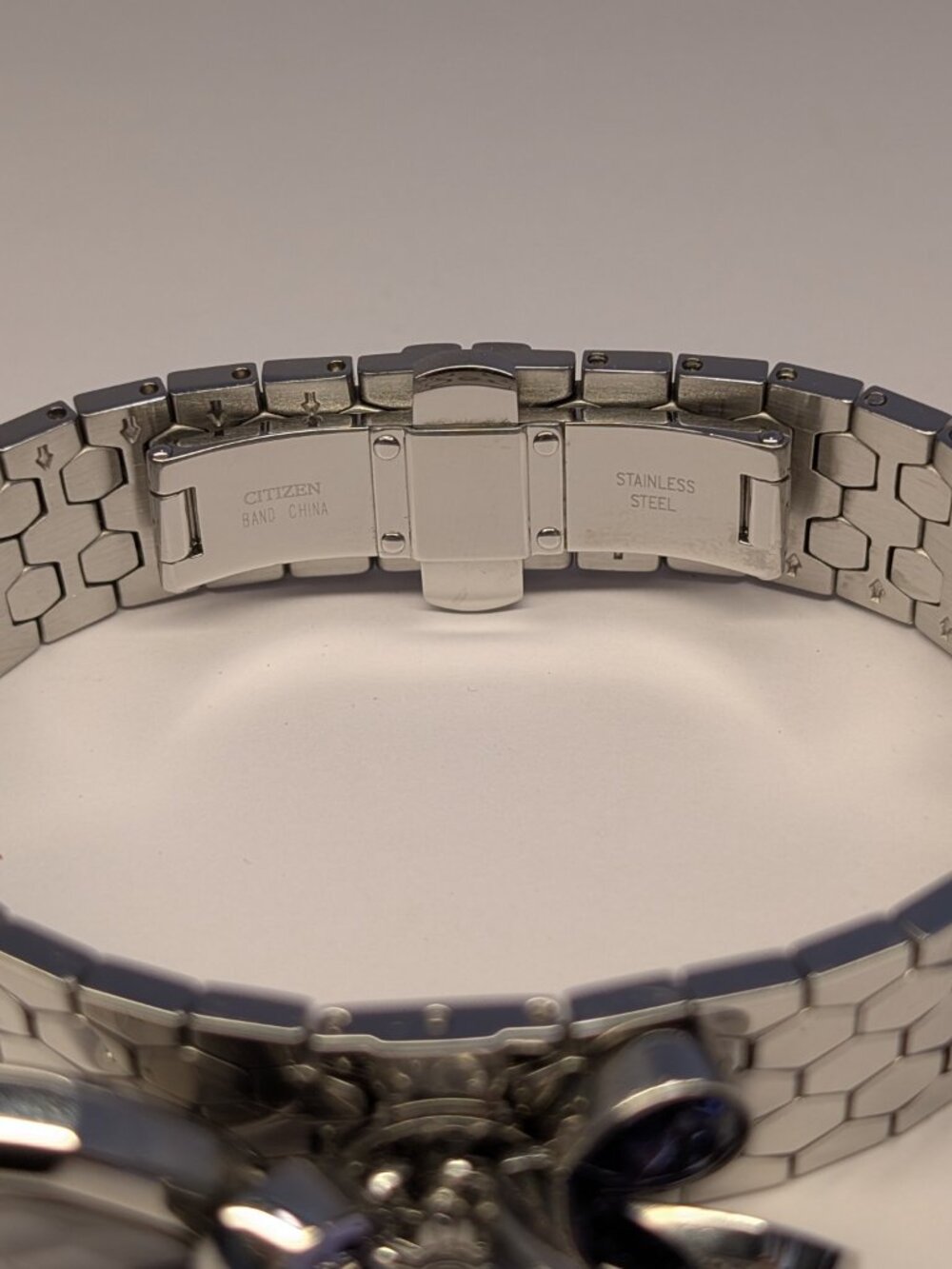 Citizen EcoDrive Lobella Crystal Flower Watch Sterling Silver Purple Face 550371 - Picture 5 of 16